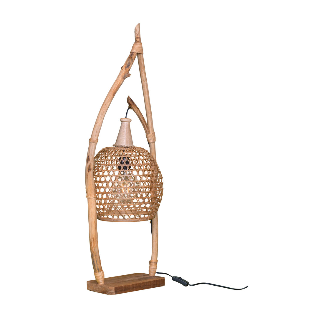 Veioza maro din bambus Dragonfly