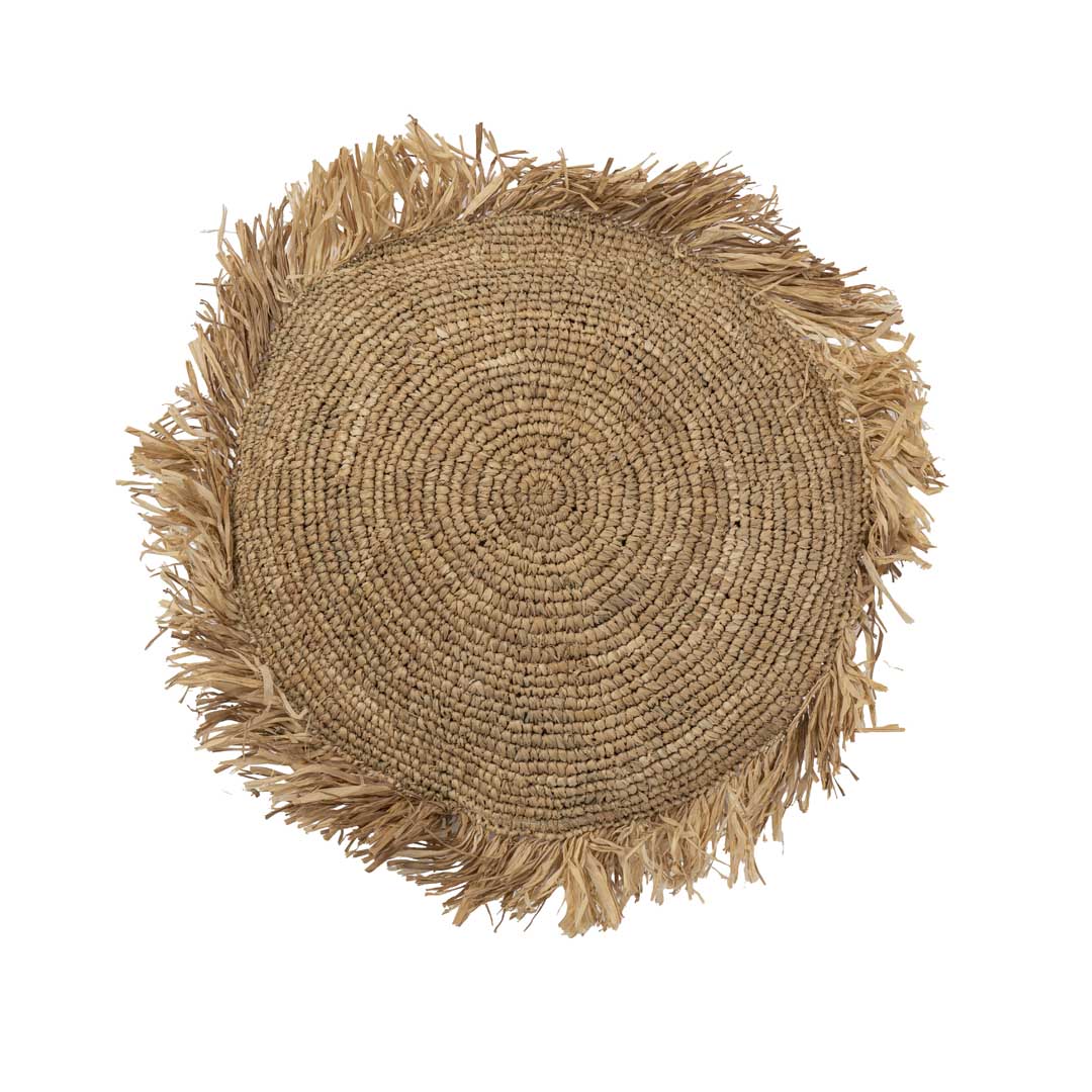 Fata de perna din iarba de mare Tassel 40 x 40 cm
