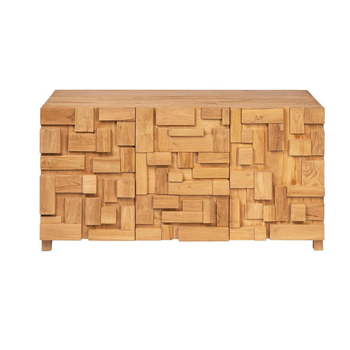 Comoda din lemn de tec Mosaic