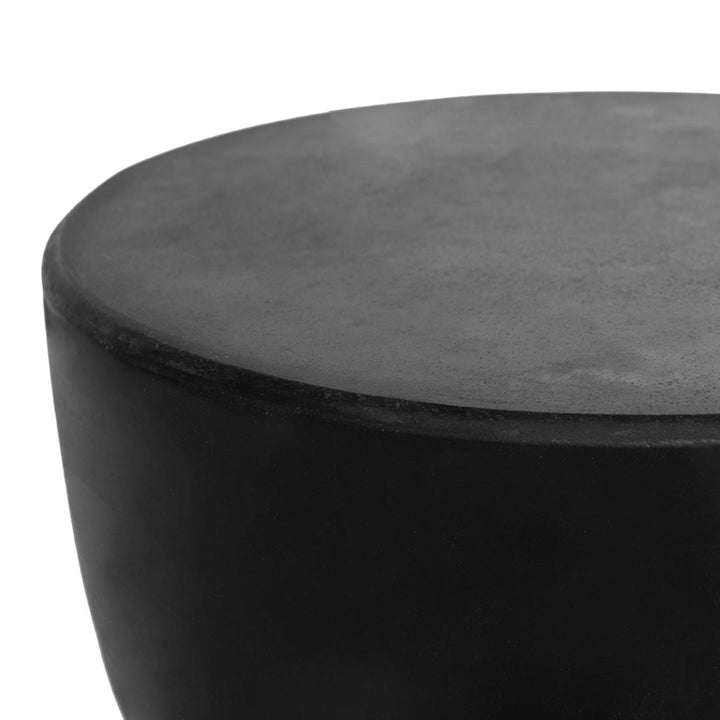 Taburet negru din fibrociment Bergamote