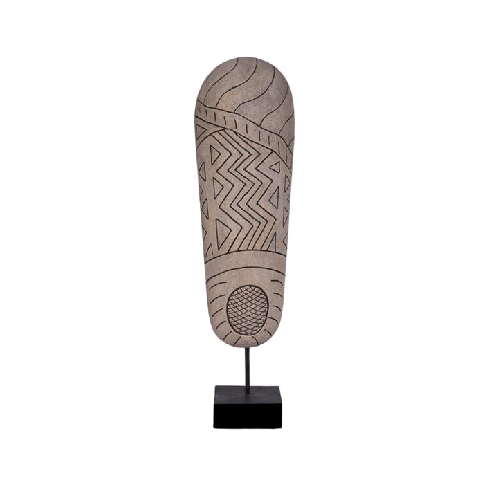 Statueta gri din fibrociment Ethno