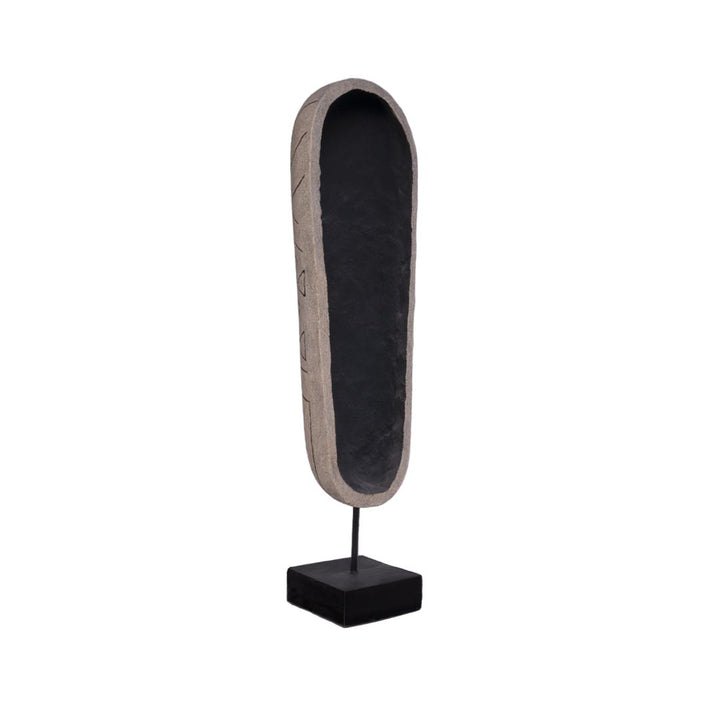 Statueta gri din fibrociment Ethno
