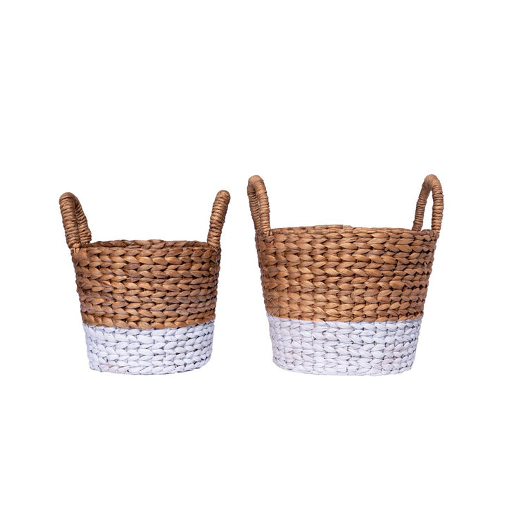 Set 2 cosuri natur din zambila de apa