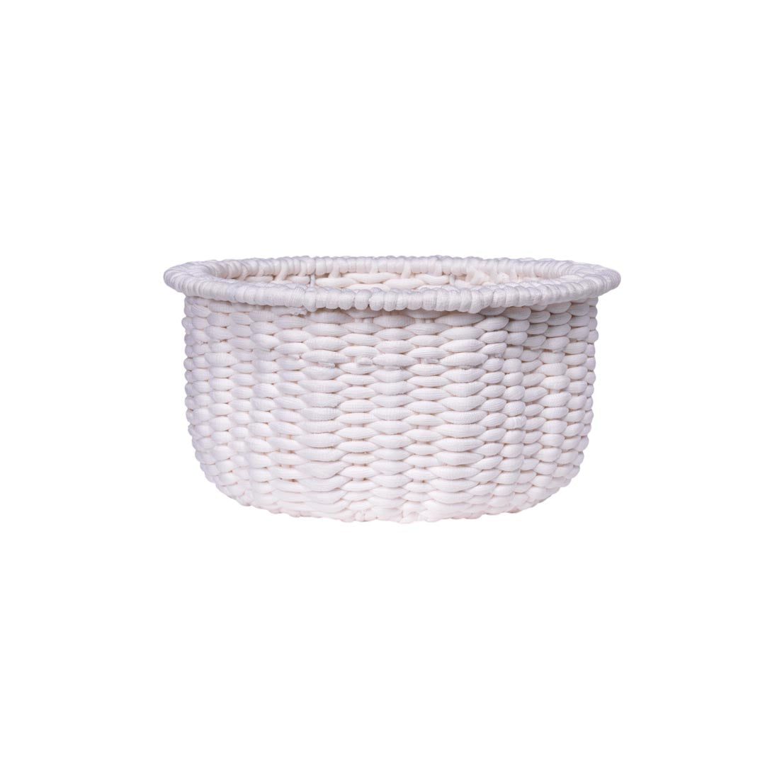 Cos alb din textil