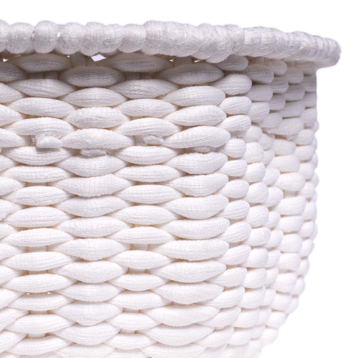 Cos alb din textil