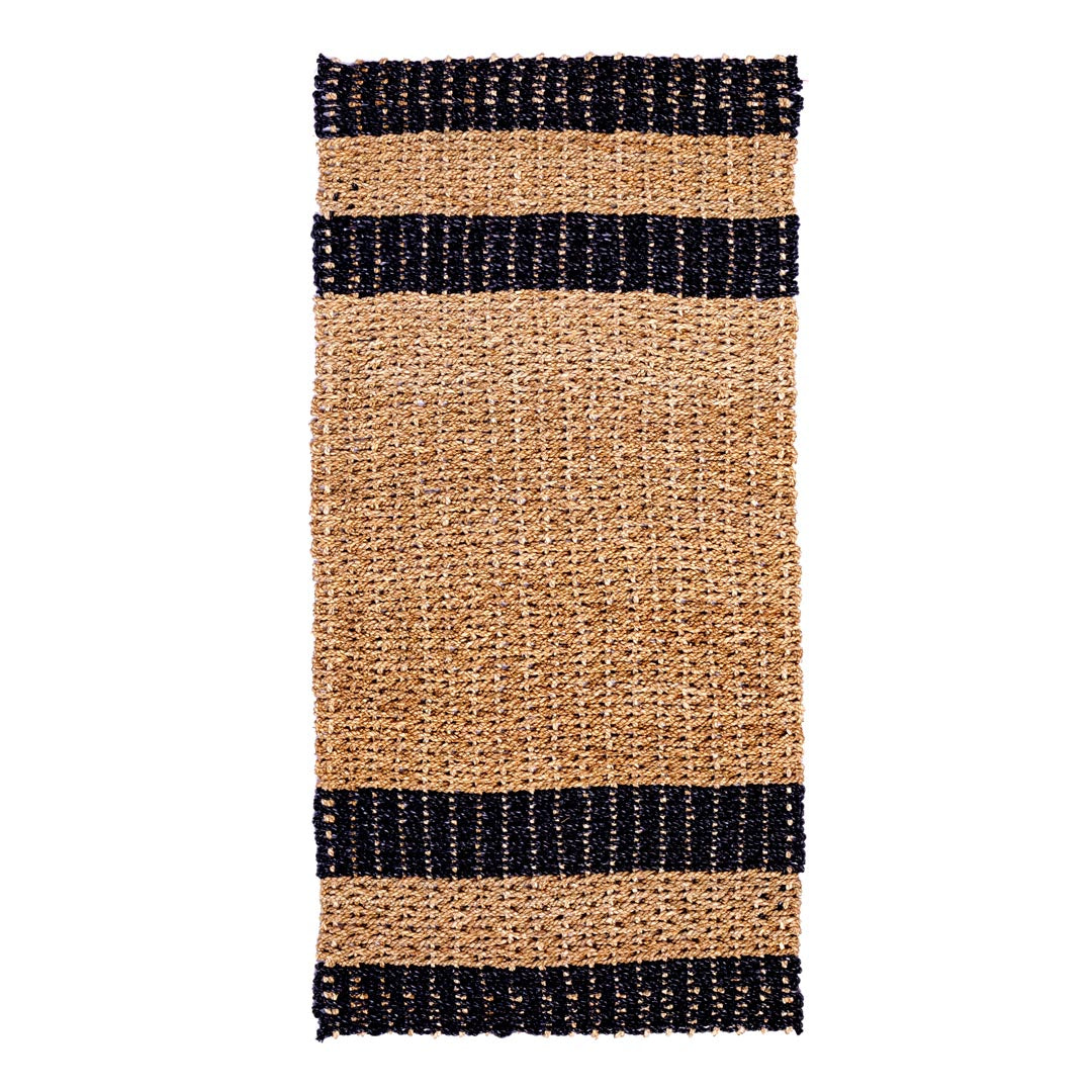 Covor negru din iarba de mare Kilim