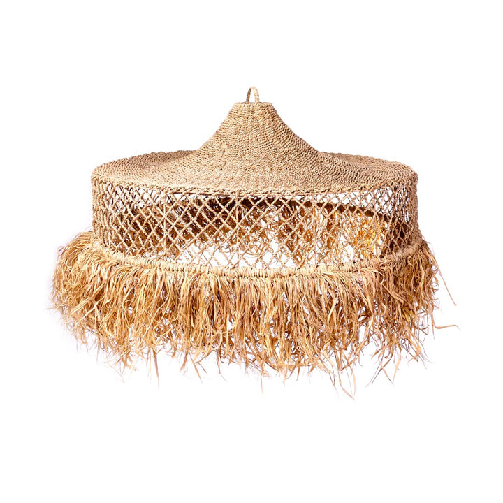Abajur din iarba de mare si sisal Fati 125 cm