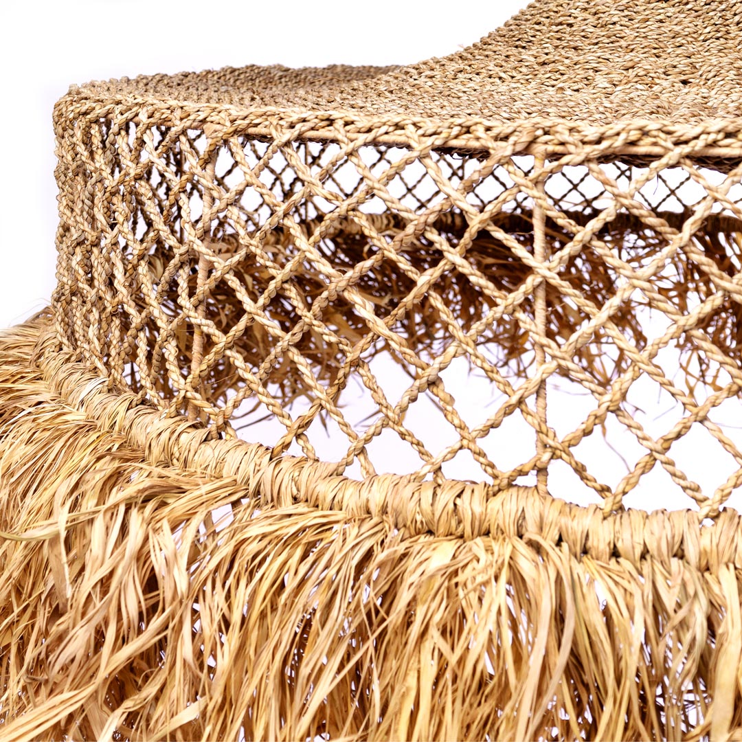 Abajur din iarba de mare si sisal Fati 125 cm