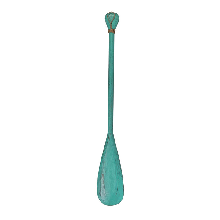Decoratiune vasla turcoaz din lemn de albasia 120 cm