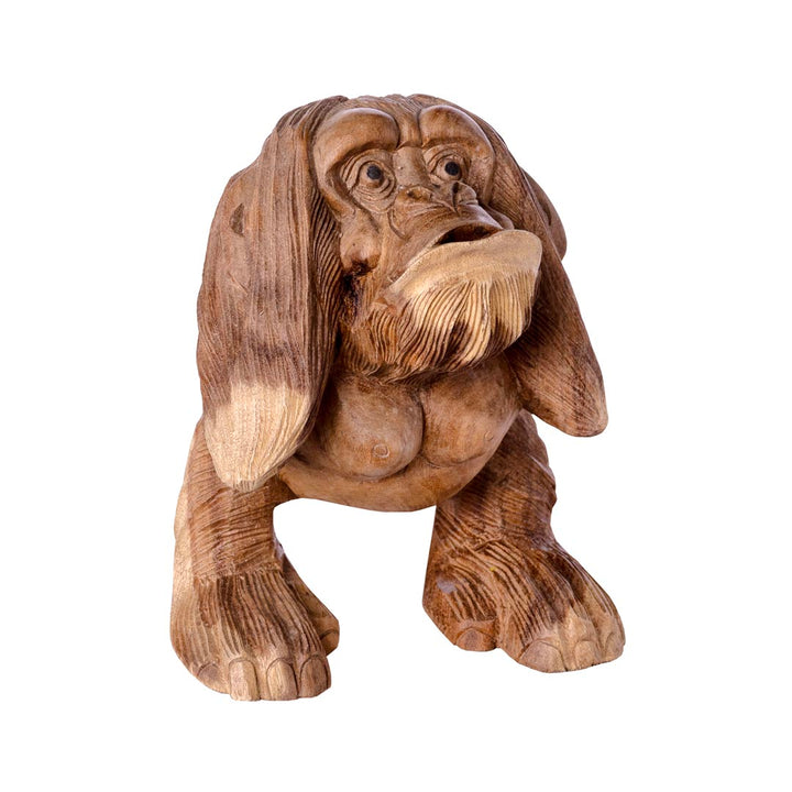 Statueta maimuta din lemn de suar 40 cm