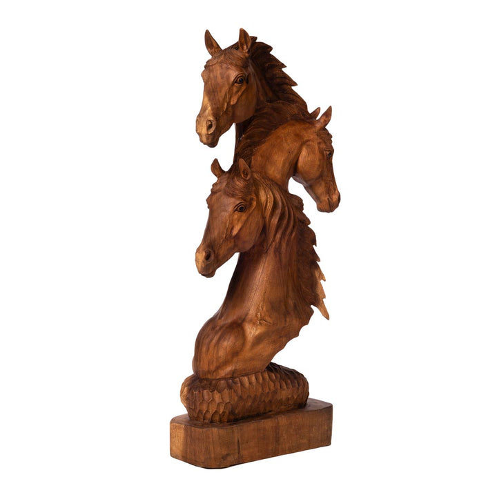 Statueta maro din lemn de suar