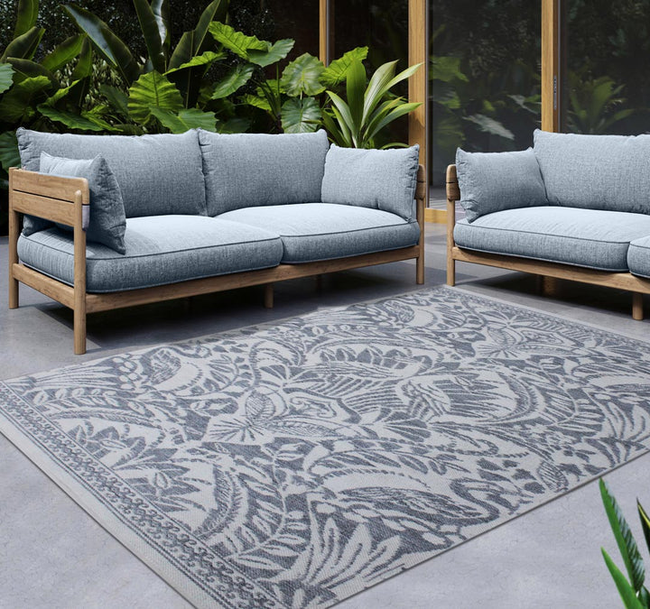Covor albastru Carder 190 x 290 cm