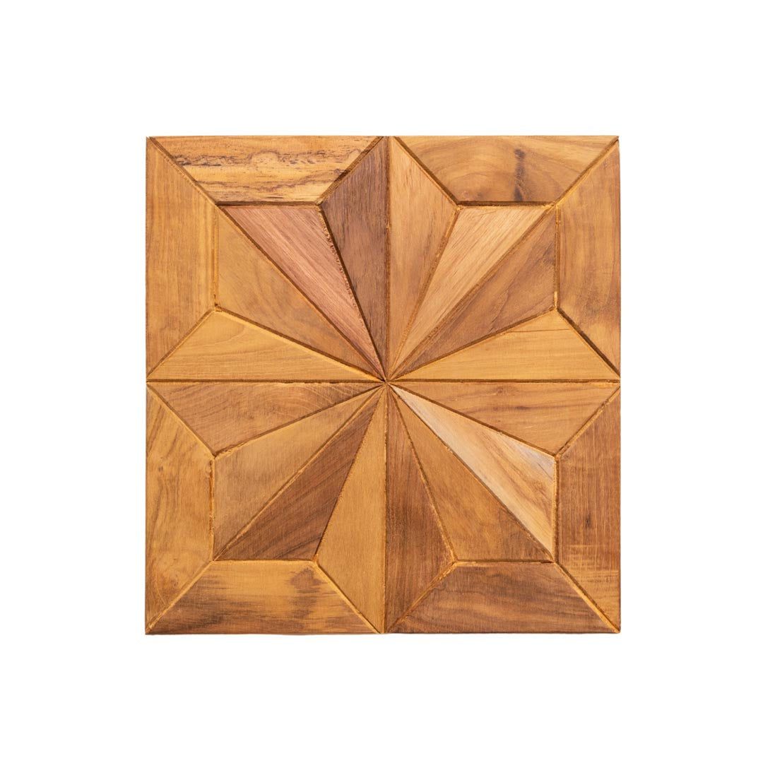 Placa decorativa din lemn de tec Pagewood - 10 buc/cutie