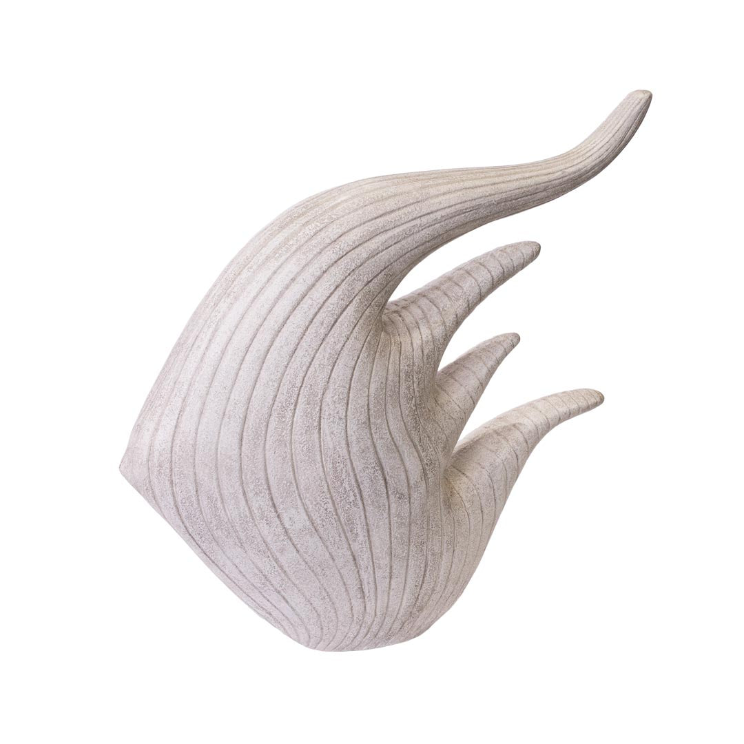 Statueta alba din fibrociment Nami