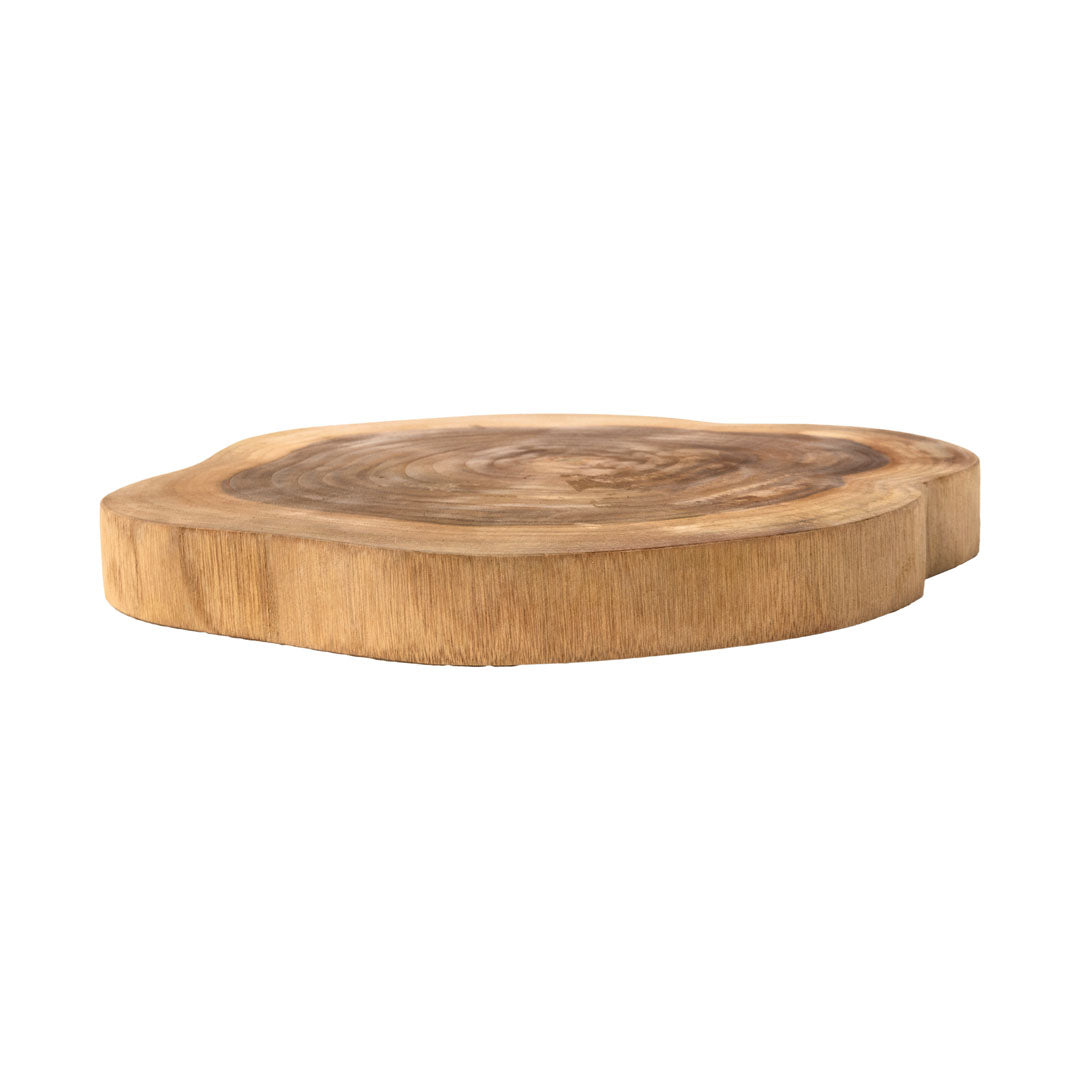 Coaster maro din lemn de tec Wabi 25x25x3cm
