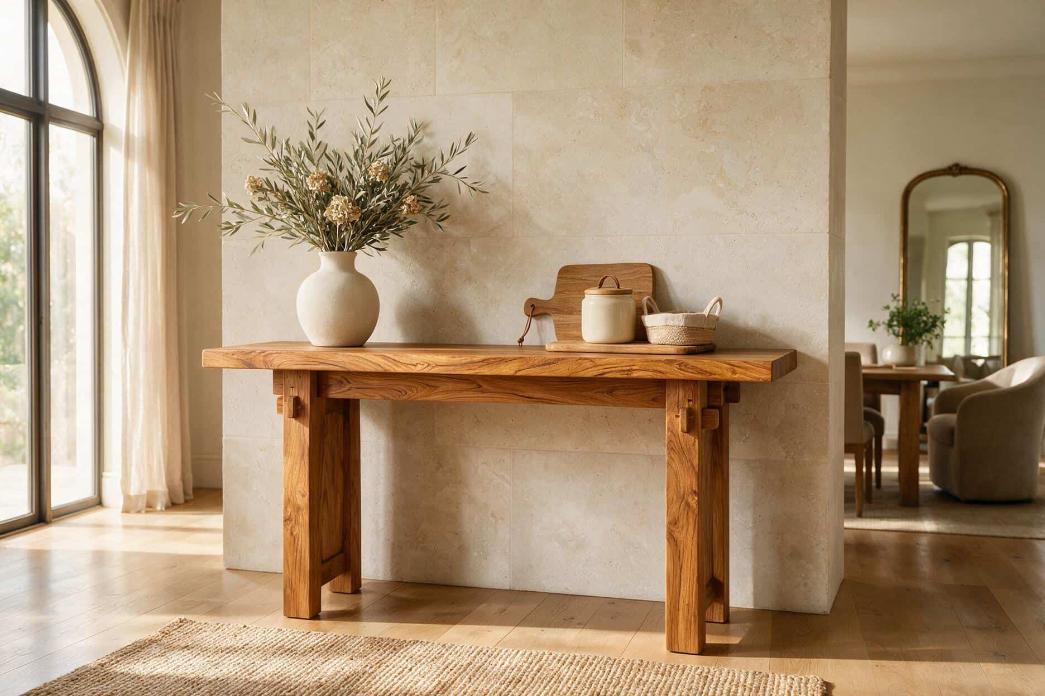 Mobilier din lemn de tec in interior si exterior: idei de amenajare