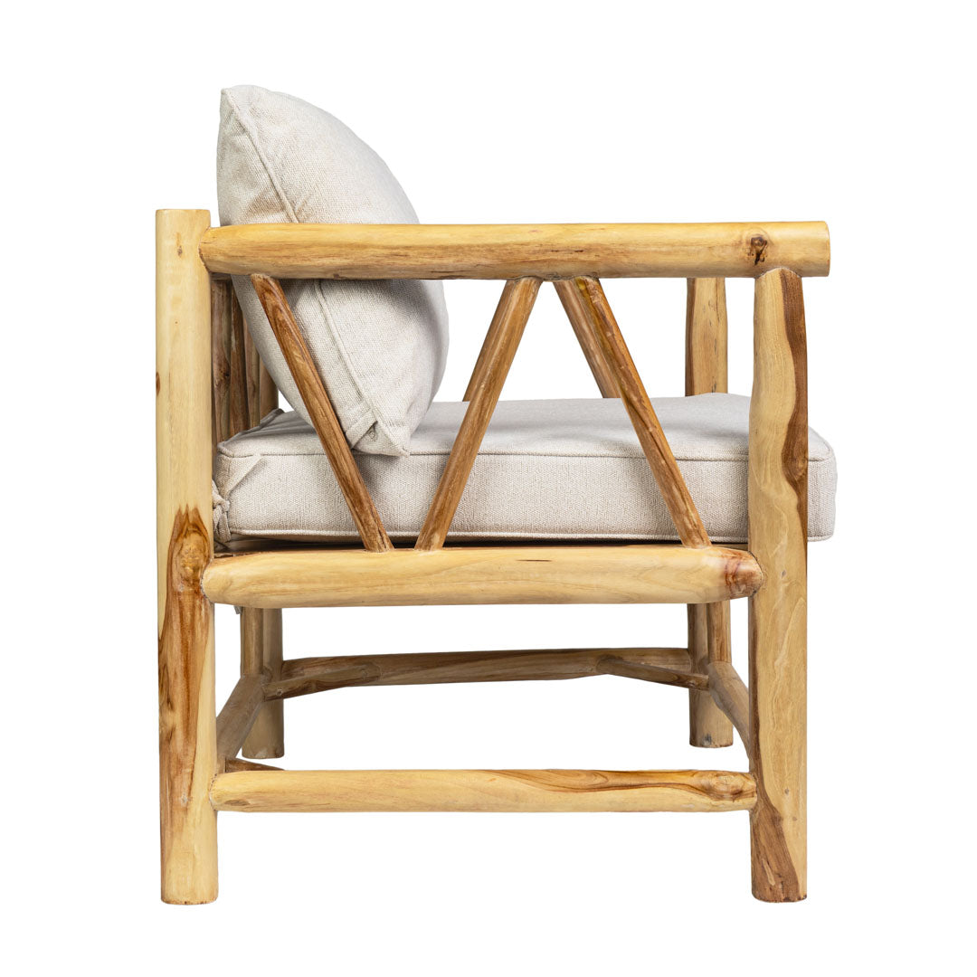 Fotoliu din lemn de tec Havana