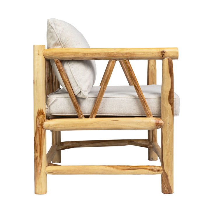 Fotoliu din lemn de tec Havana