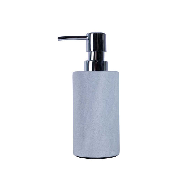 Dispenser sapun lichid gri din piatra si plastic