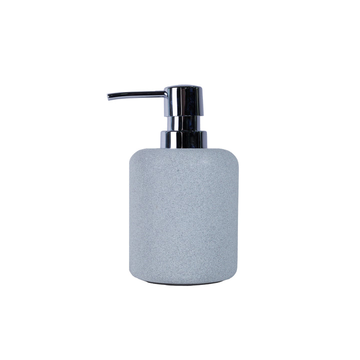 Dispenser sapun lichid gri din piatra si plastic