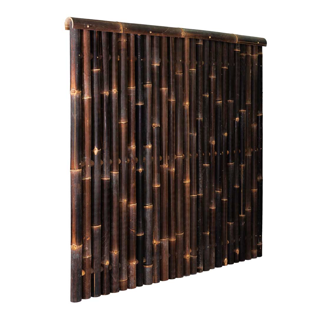 Panou negru din bete de bambus 180 x 180 cm