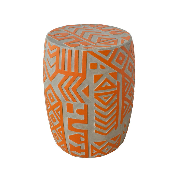 Taburet orange din fibrociment Pablo