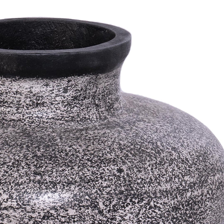 Vas din fibrociment gri Black Marble