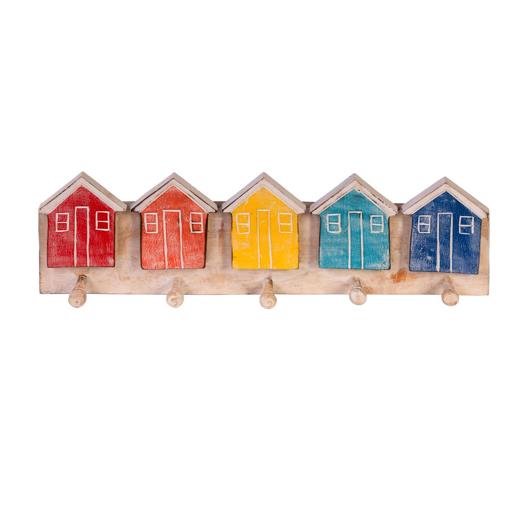 Decoratiune de perete multicolora din lemn de albasia