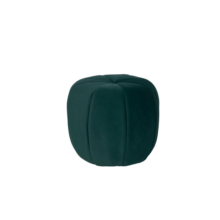 Taburet verde din Tesatura de catifea Pumpkin