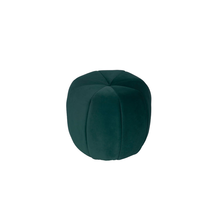 Taburet verde din Tesatura de catifea Pumpkin