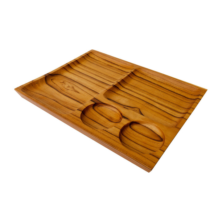 Tava din lemn de tec 30x22x5cm