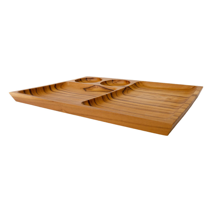 Tava din lemn de tec 30x22x5cm