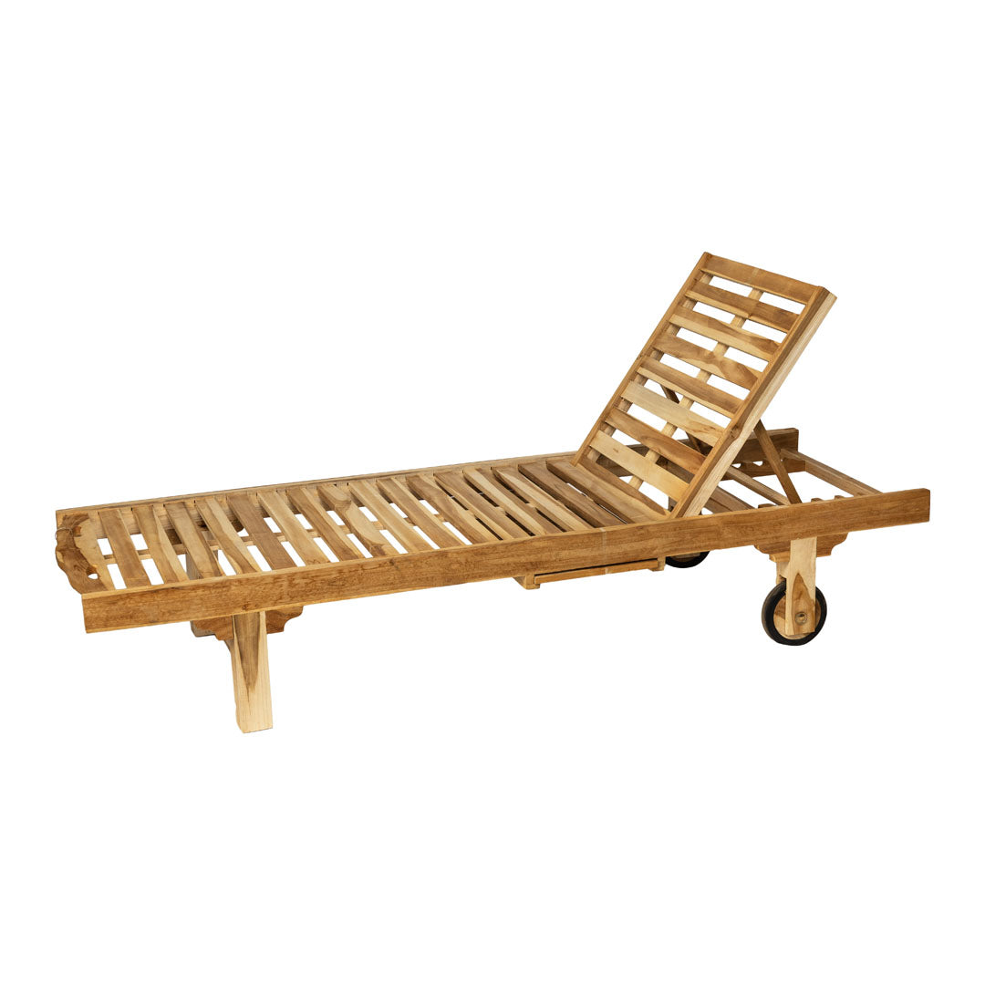 Sezlong din lemn de tec