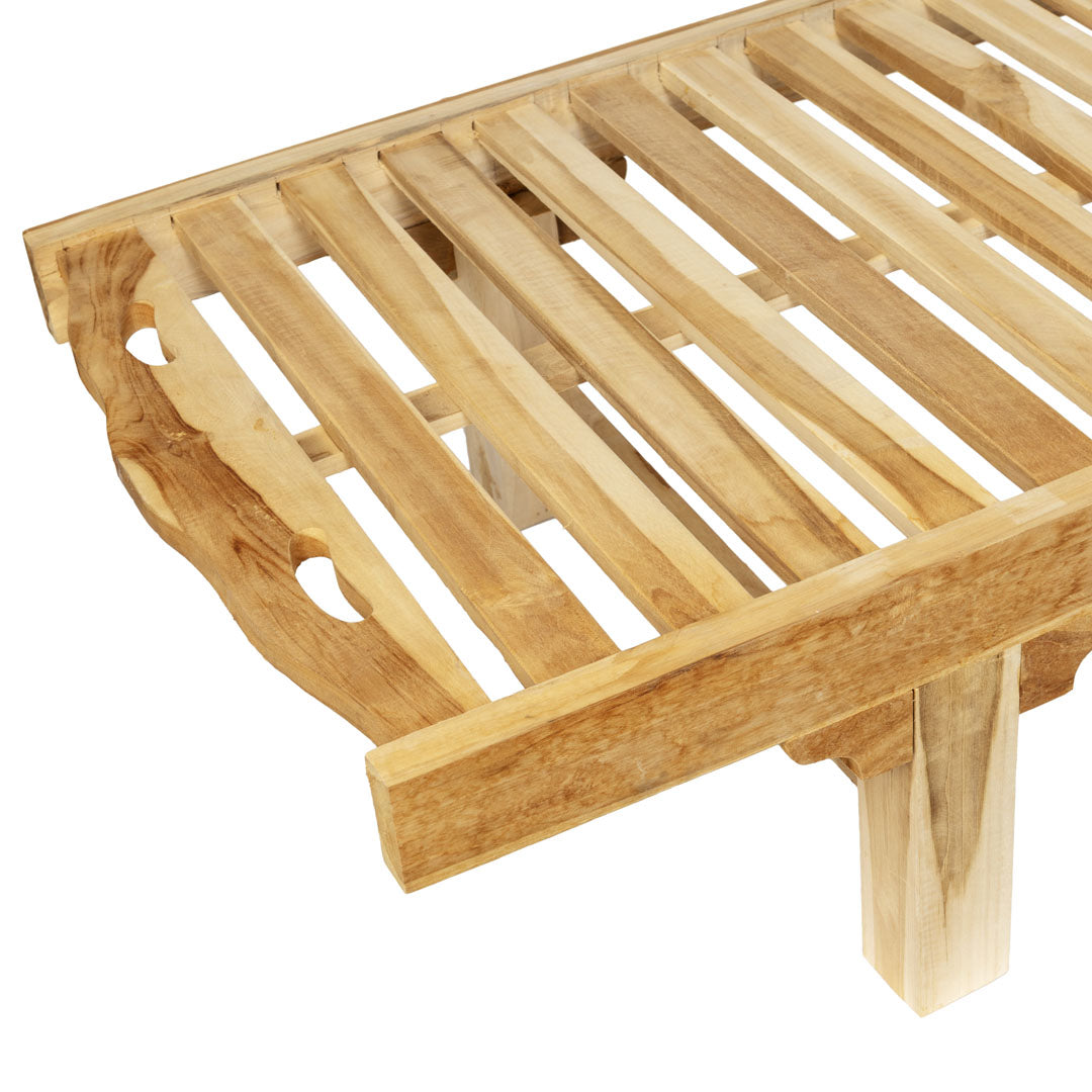 Sezlong din lemn de tec