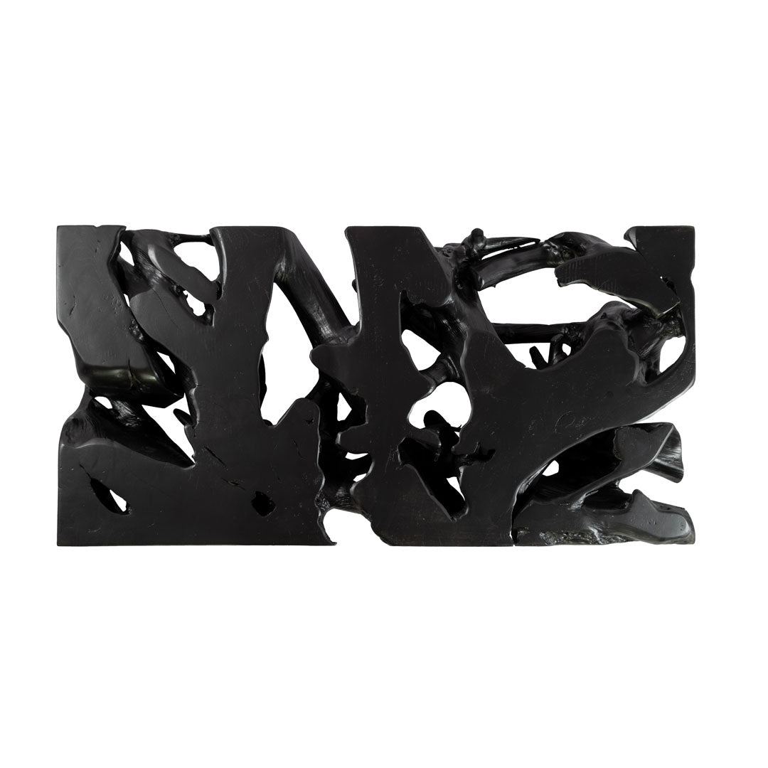 Masuta de cafea neagra din lemn de tec Svart