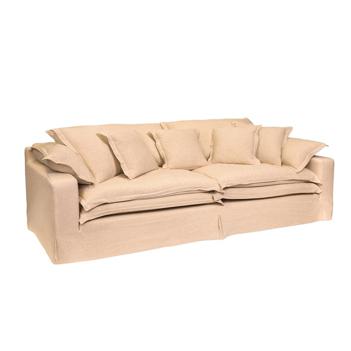 Canapea cu 3 locuri bej Ray 240x108x67 cm
