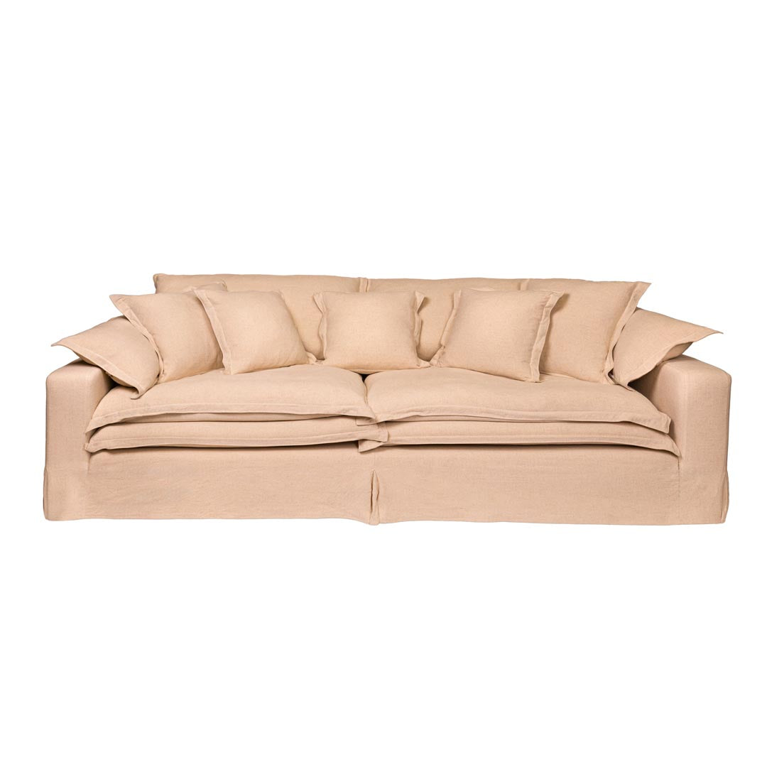 Canapea cu 3 locuri bej Ray 240x108x67 cm