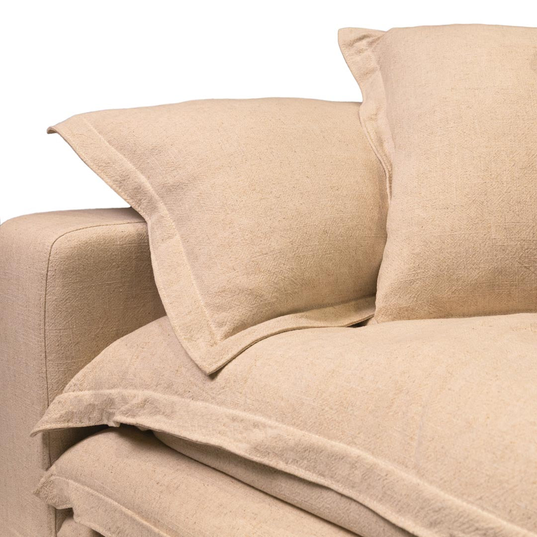 Canapea cu 3 locuri bej Ray 240x108x67 cm