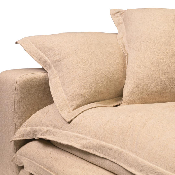 Canapea cu 3 locuri bej Ray 240x108x67 cm