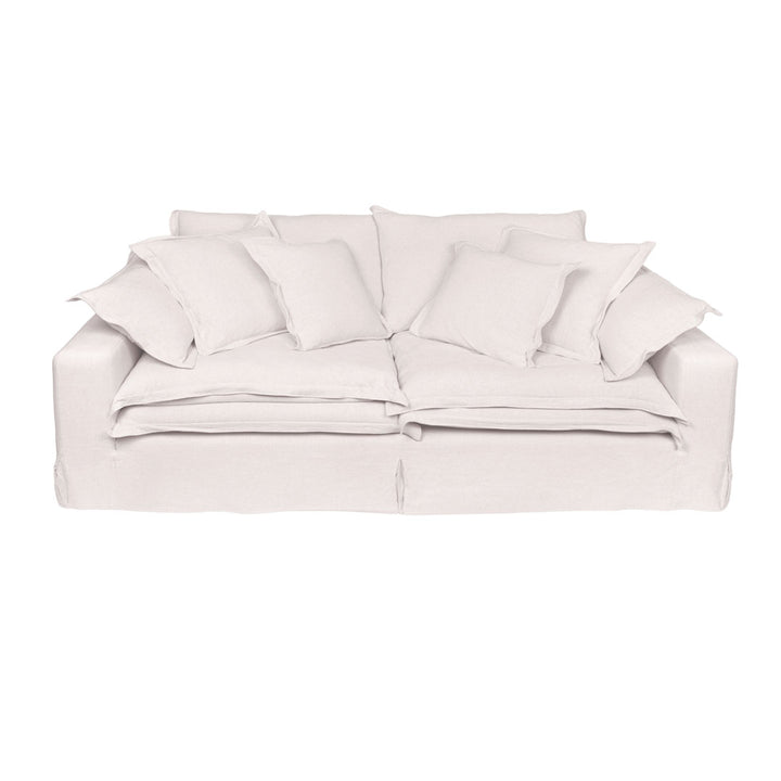 Canapea cu 2 locuri alba Ray 198x108x67cm