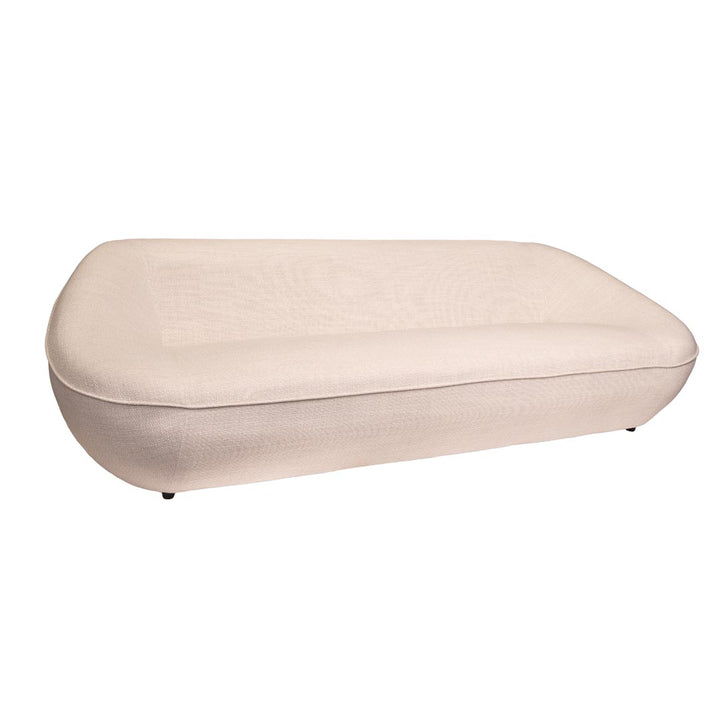 Canapea cu 3 locuri alba Dazha 252x101x73 cm