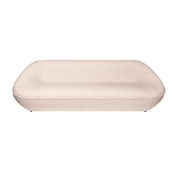 Canapea cu 3 locuri alba Dazha 252x101x73 cm