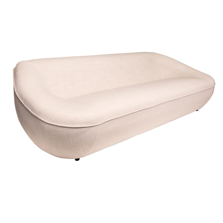 Canapea cu 3 locuri alba Dazha 252x101x73 cm
