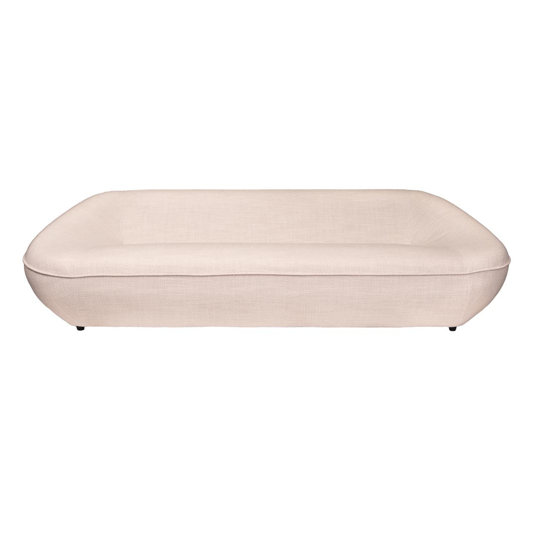Canapea cu 3 locuri alba Dazha 252x101x73 cm