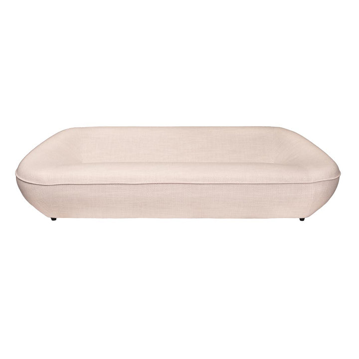 Canapea cu 3 locuri alba Dazha 252x101x73 cm