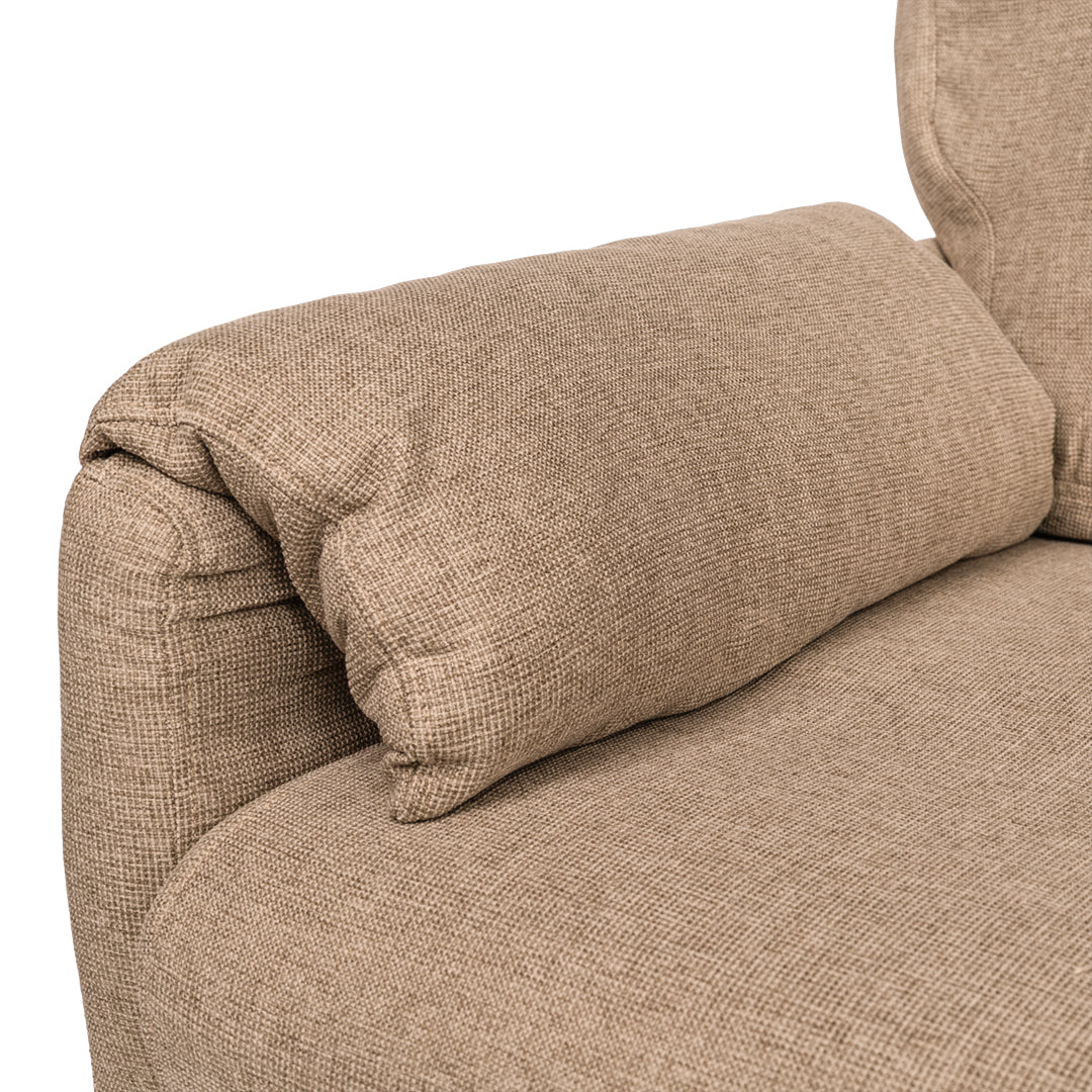 Fotoliu extensibil maro din material textil Tai