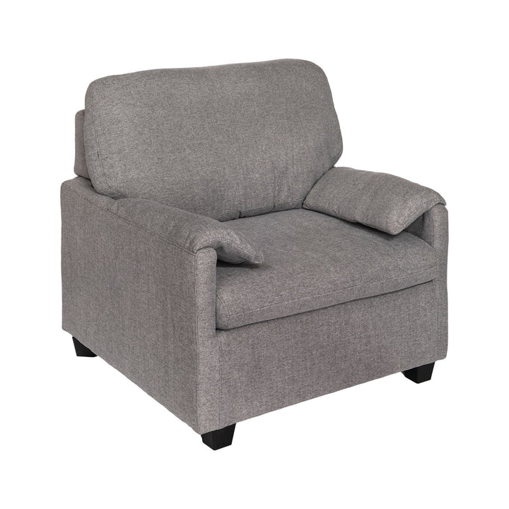 Fotoliu extensibil gri din material textil Tai
