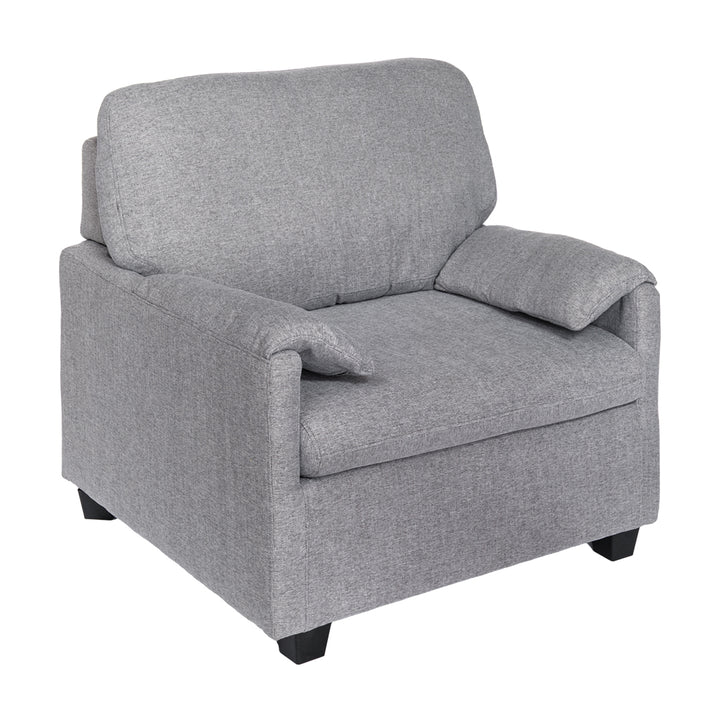 Fotoliu extensibil gri din material textil Tai