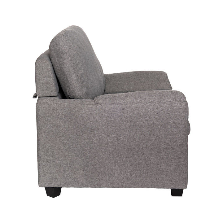 Fotoliu extensibil gri din material textil Tai