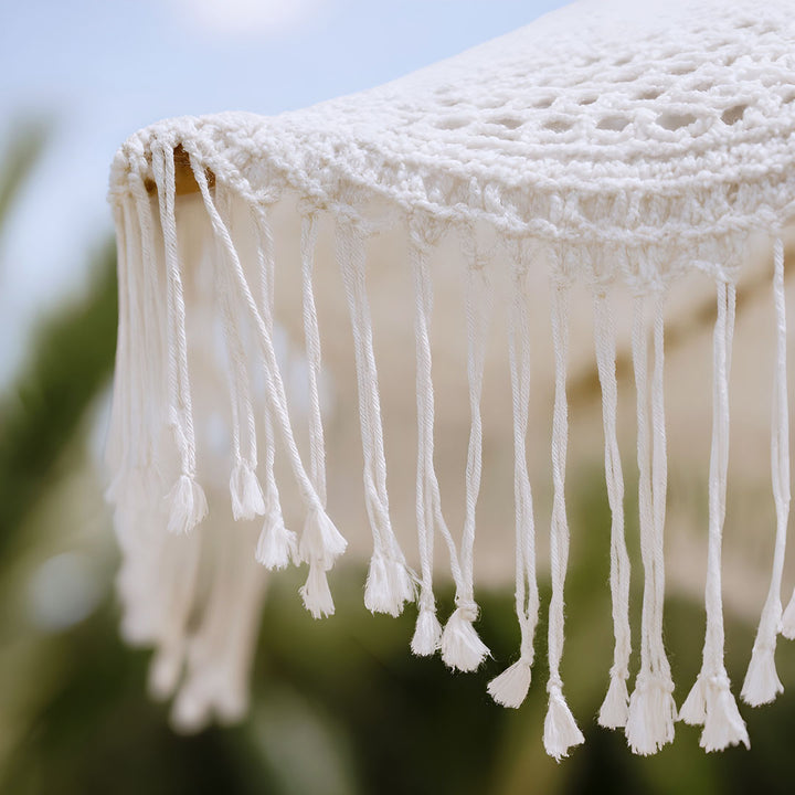 Macrame pentru umbrela alb din nylon Sun Dancer 200 cm